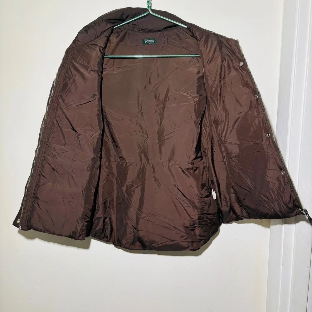 J. Crew Brown Puffer Vest Women's Jacket | Size Small‎